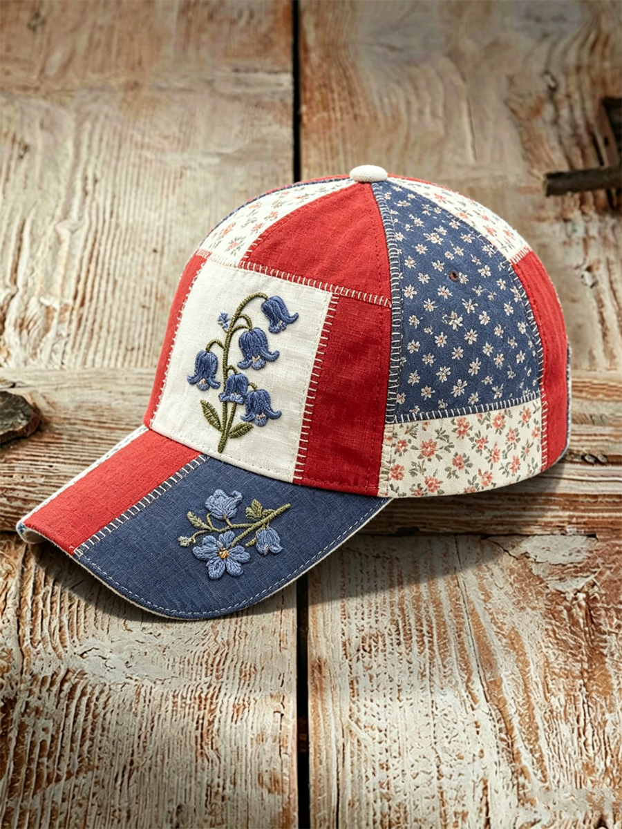 Unisex Bluebell Print Hat