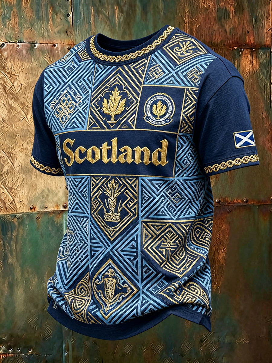 Men's Scottish Football Short Sleeves T-Shirt