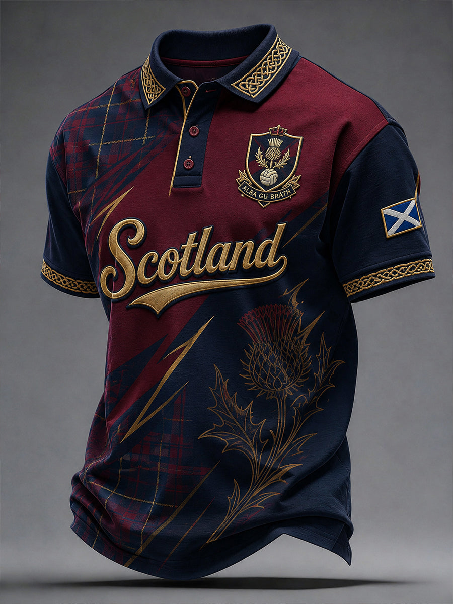Men's Scottish Football Short Sleeve Shirt