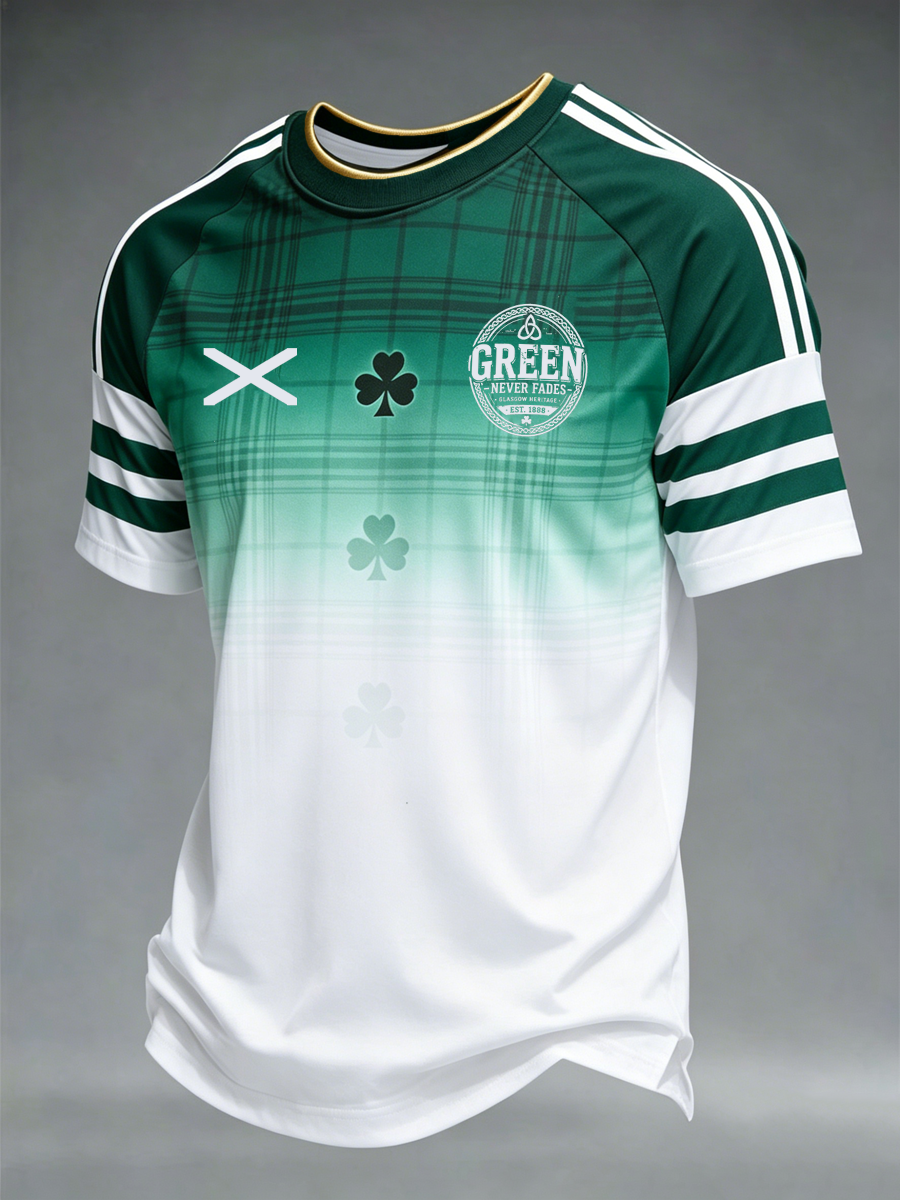 Men's Scottish Celtic FC Print short sleeve t-shirt