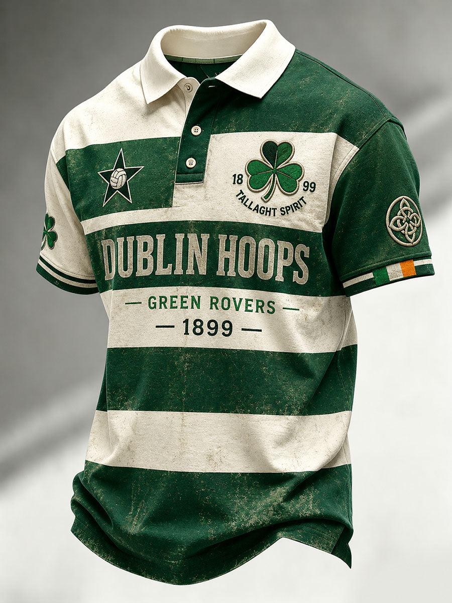 Men's Dublin Hoops Shamrock Football Shirt