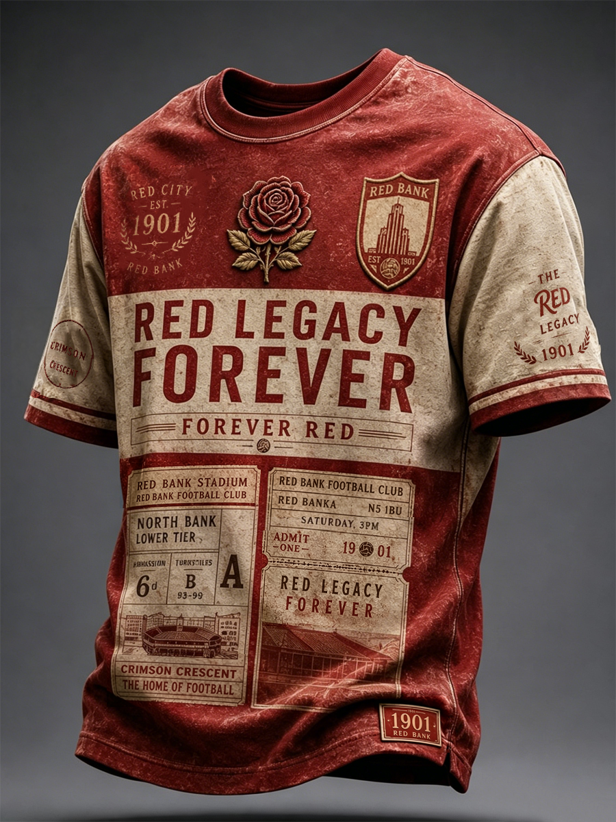 Men's RED CITY FOREVER Printed short sleeves t-shirt