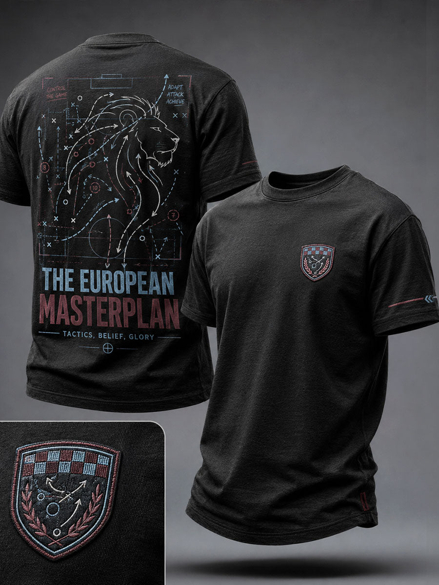 Men's Prepared Football Lover Printed T-shirt