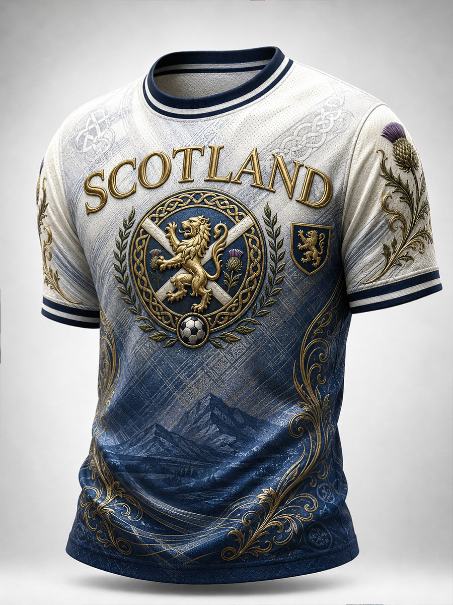 Men's Scotland Football Short Sleeves T-Shirt