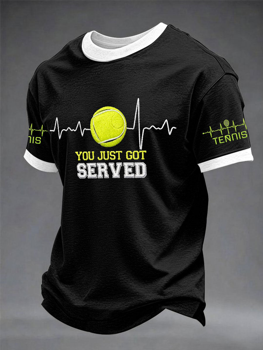 Men's"You Just Got Served" Tennis Sports Unisex Casual T-shirt
