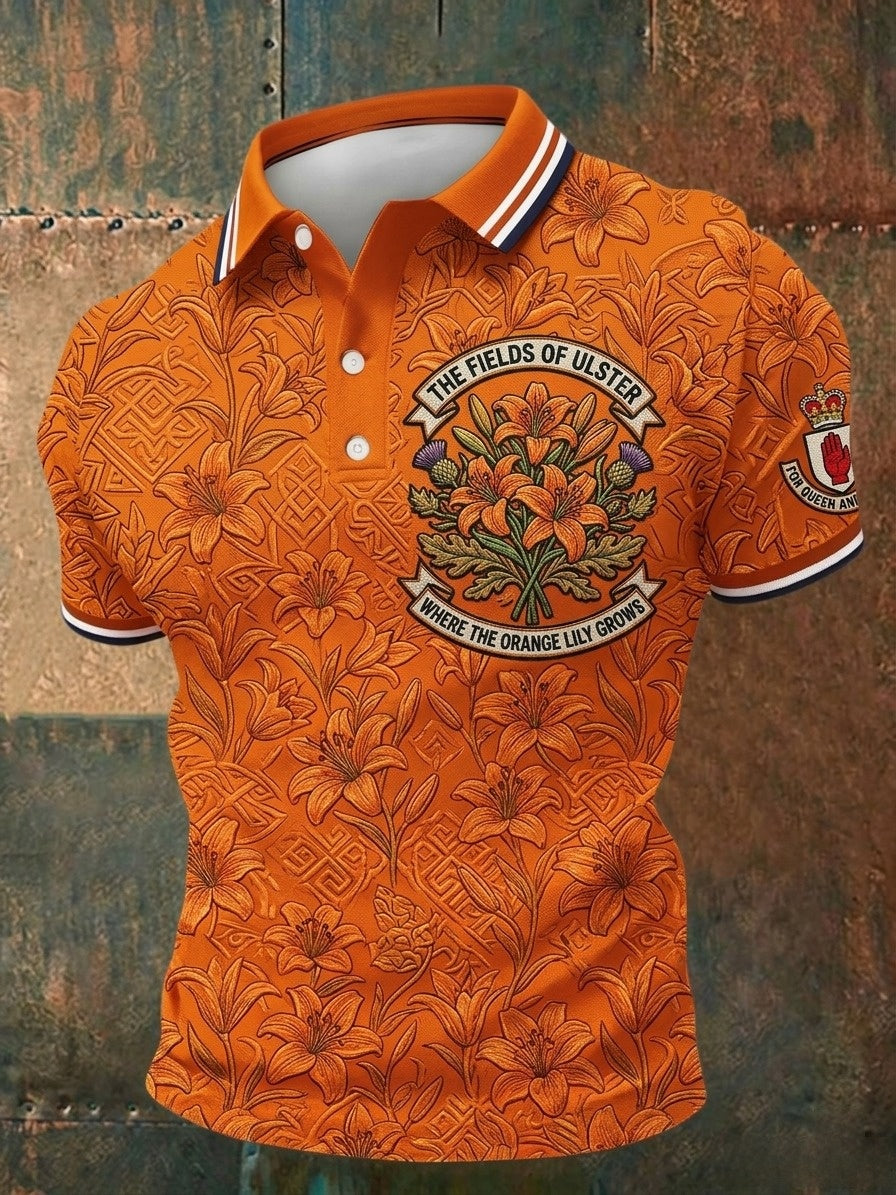 Men's 12th July Orangemen's Day Printed Casual Tops