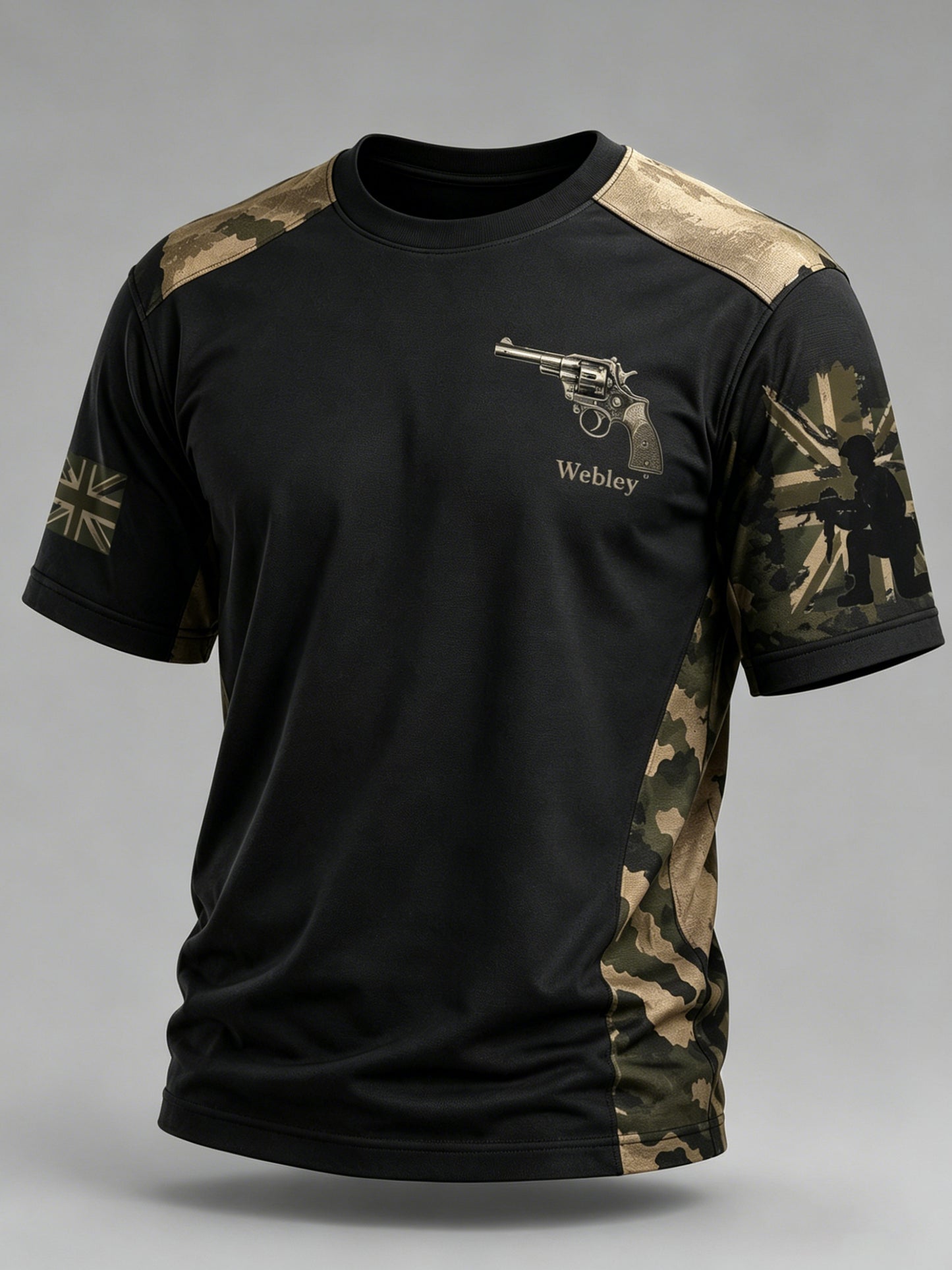 Men's British Veteran Weapon Series Art Print T-Shirt