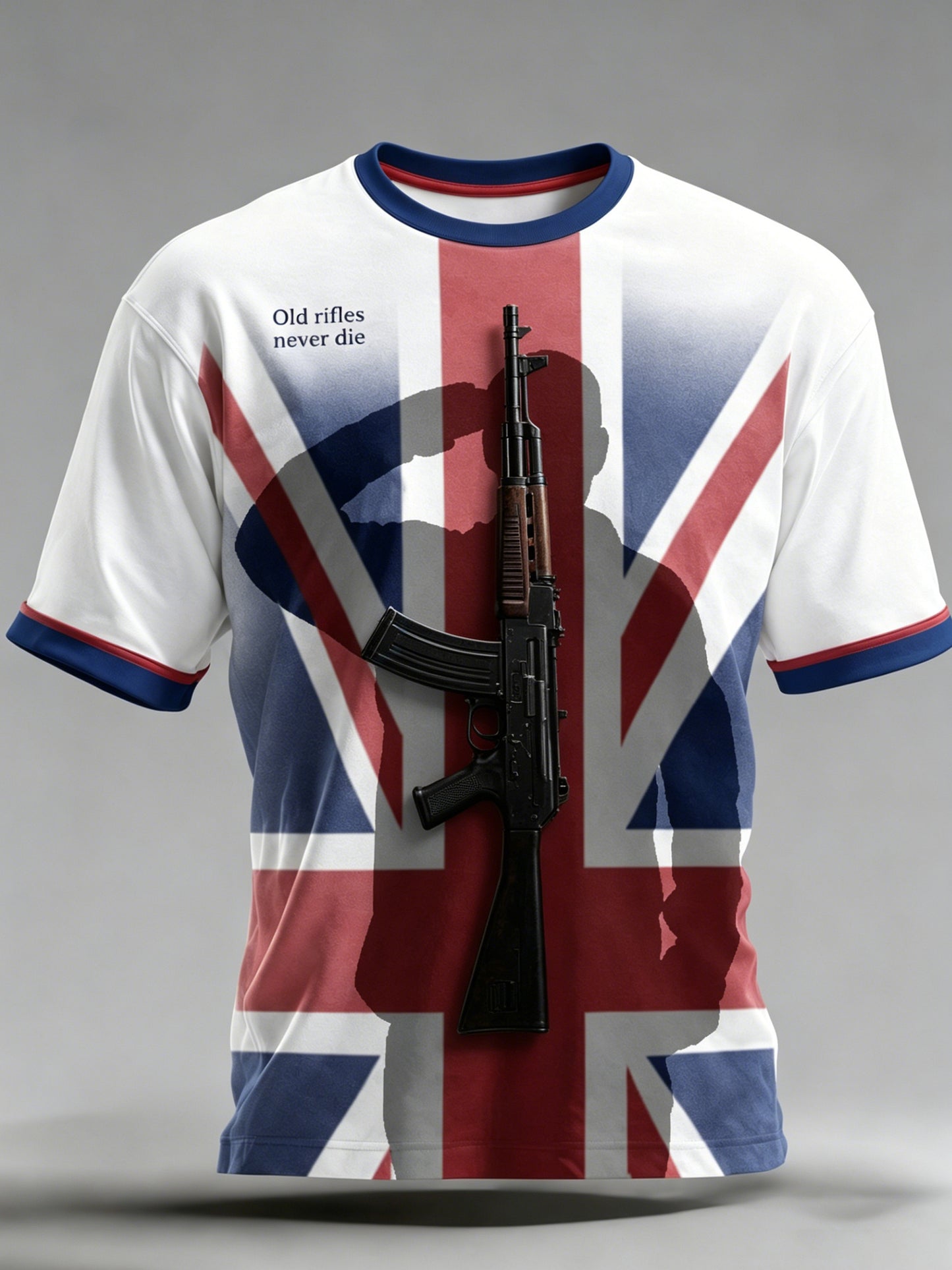 Men's British Veteran Weapon Series Art Print T-Shirt