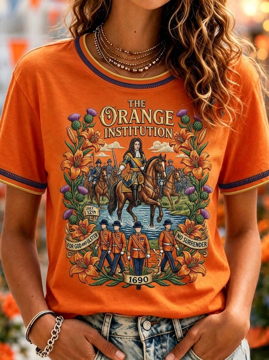 Women's 12th July Orangemen's Day Art Printed T-shirt
