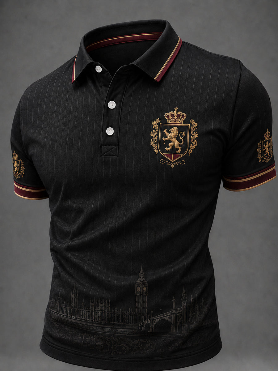 Men's British Art Printed Short Sleeve Top