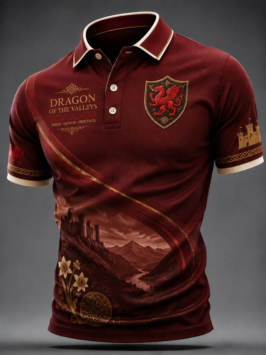 Men's Welsh Dragon Printed Shirt