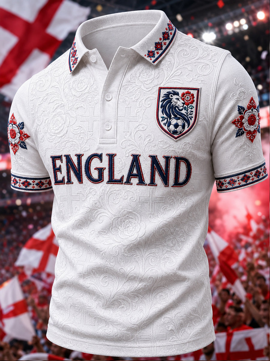 Men's Gift For Football Fans Print Casual Short Sleeve Top