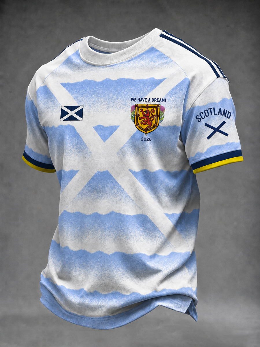 Men's UK Football Lover Scotland Printed short sleeves t-shirt