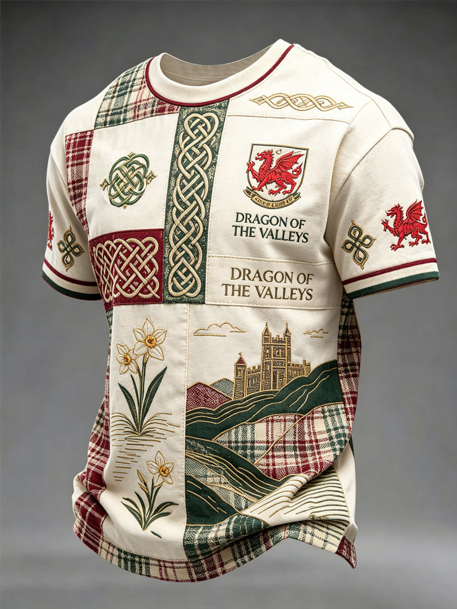 Men's Welsh Dragon Printed T-shirt