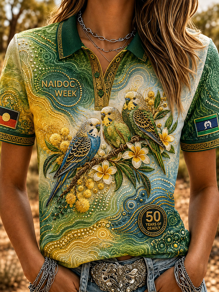 Women's Australia Naidoc Week Polo T-Shirt