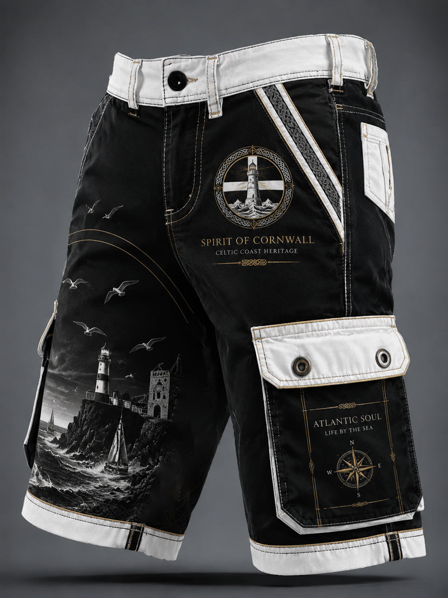 Men's Cornish Celtic-style printed shorts