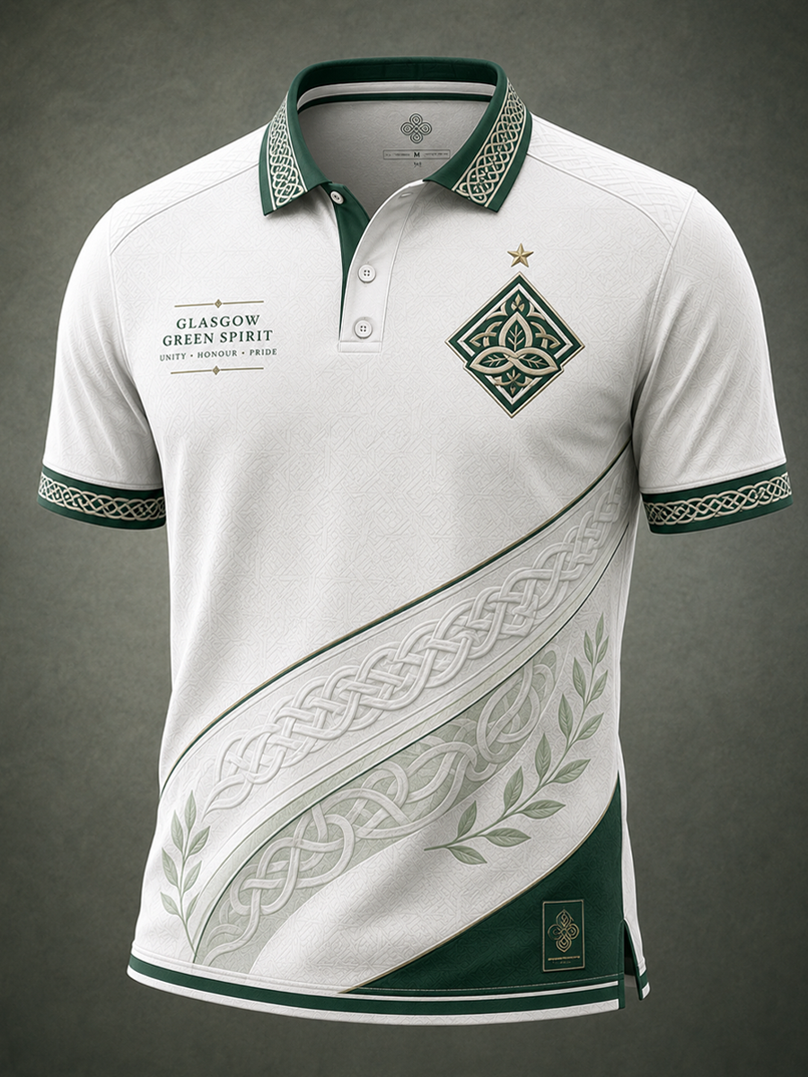 Men's Men's Scotland football Lover Celtic Printed polo shirt polo shirt