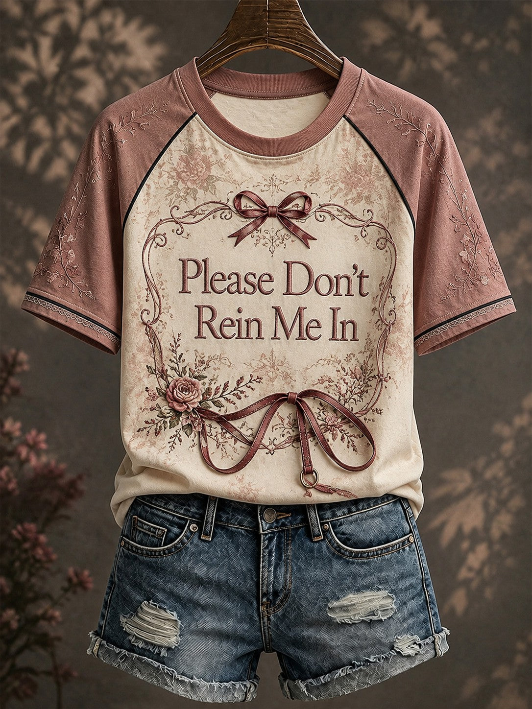 Women's Please Don’t Rein Me In Printed T-shirt