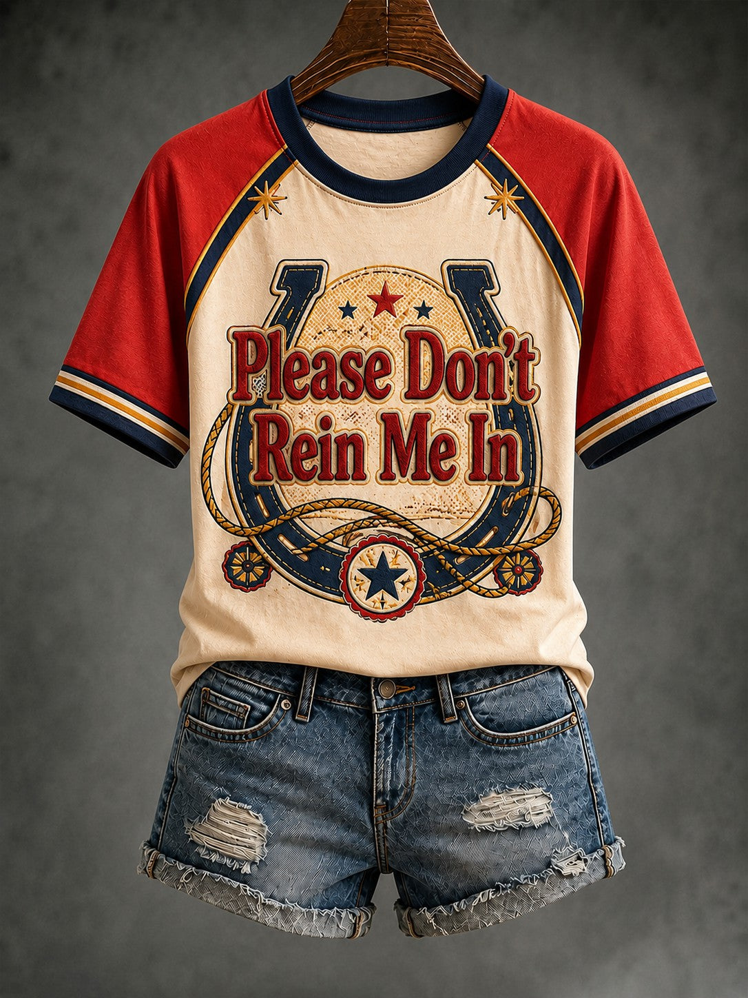 Women's Please Don’t Rein Me In Printed T-shirt