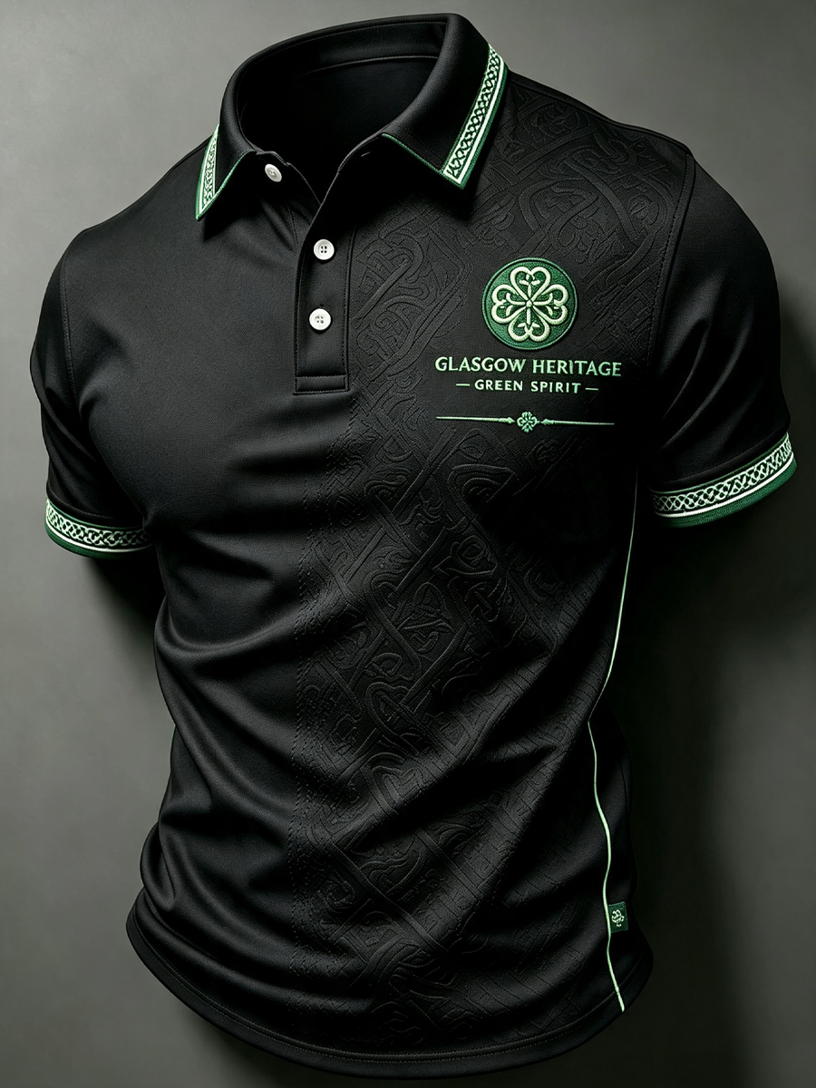 Men's Celtic Football Printed polo shirt