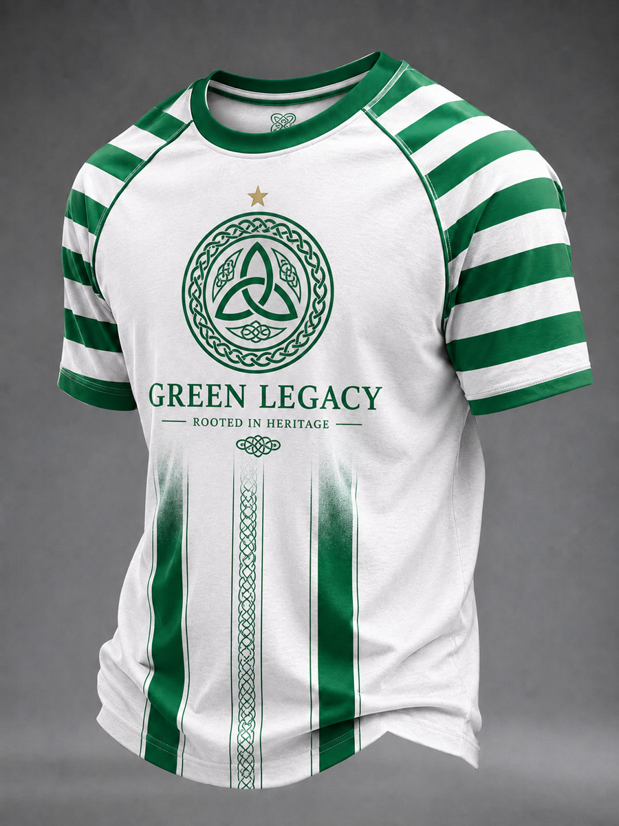 Men's football Lover Celtic Printed short sleeve t-shirt