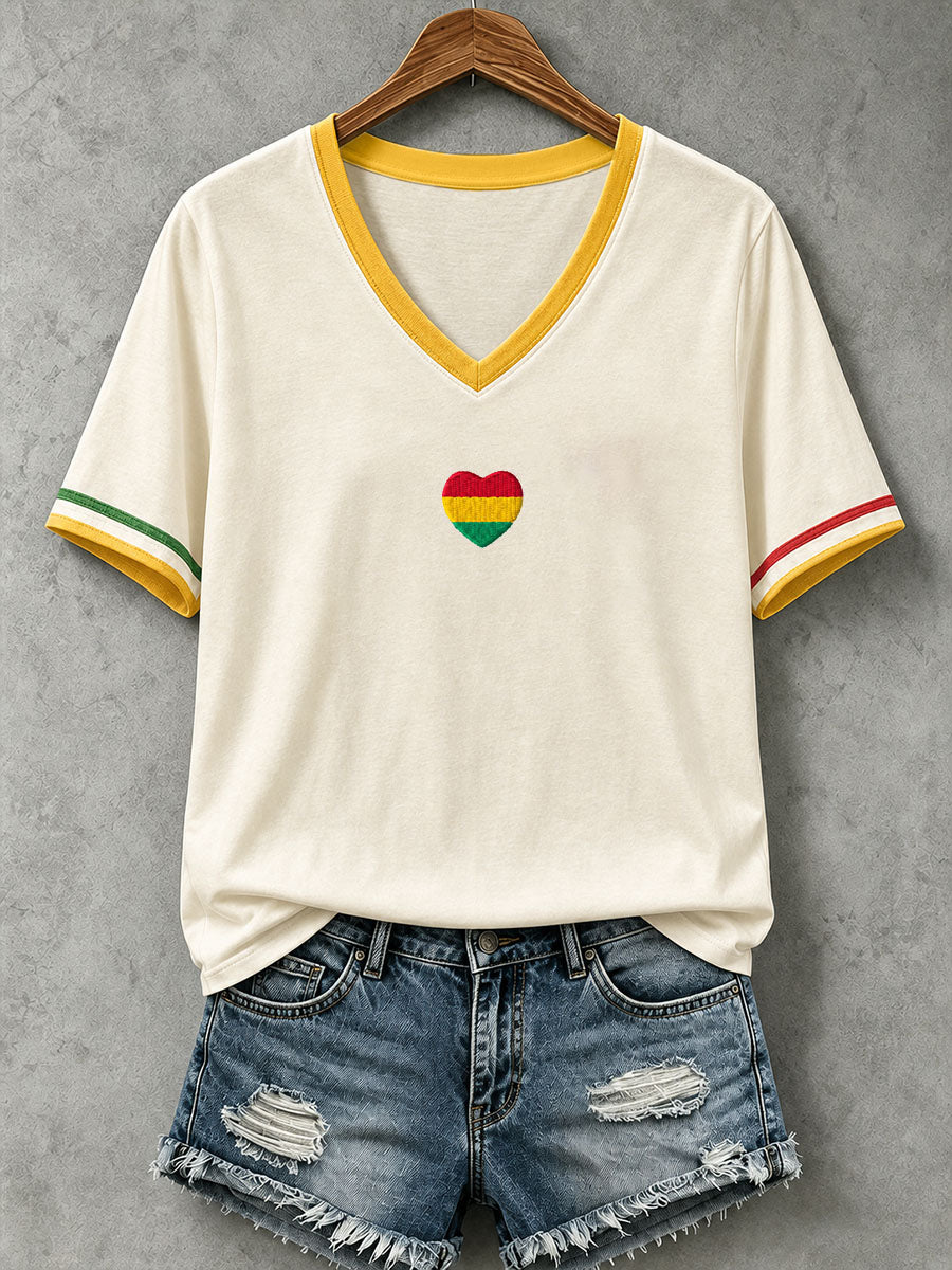 Women's Reggae Heart T-Shirt