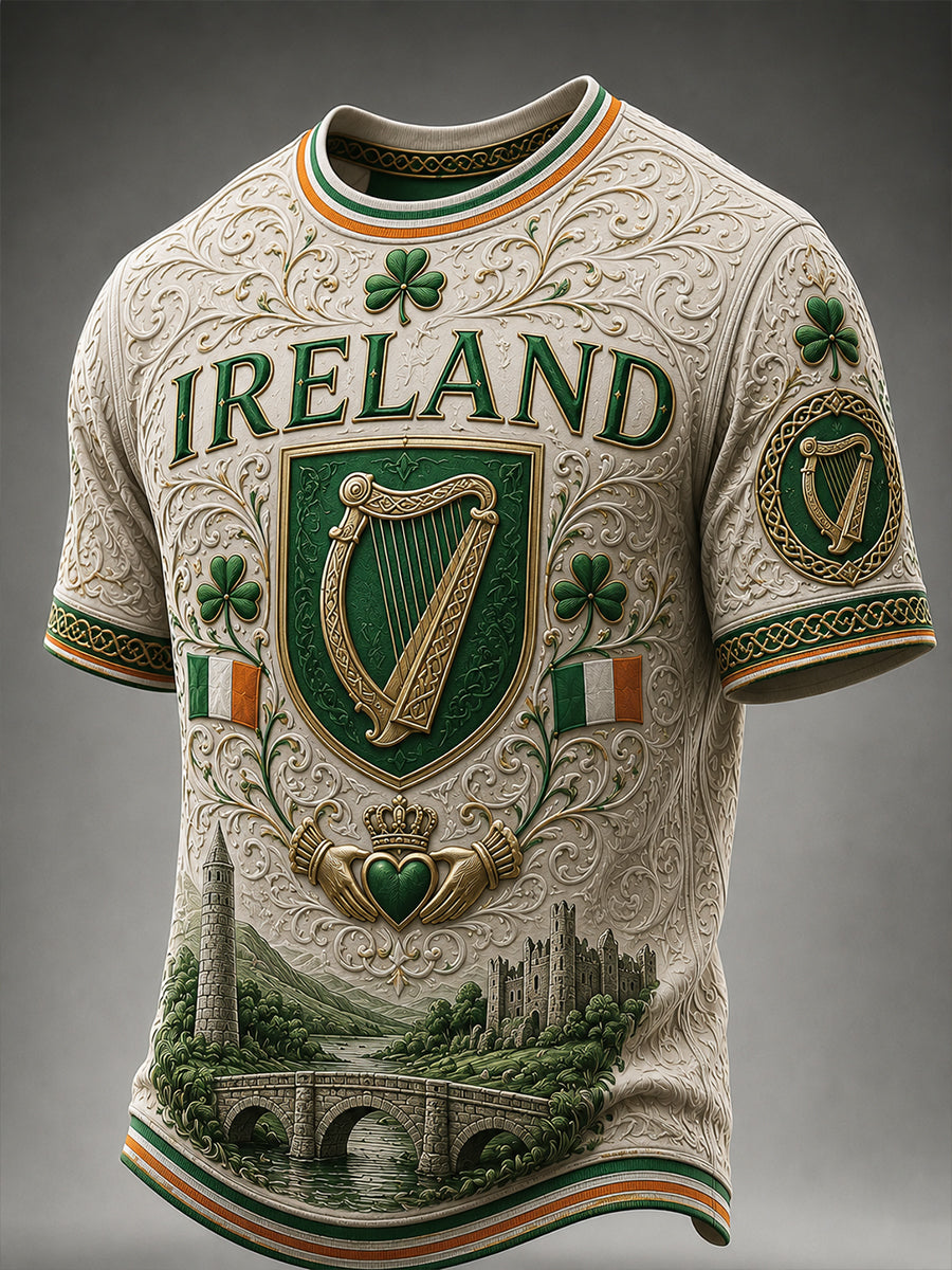 Men's Irish Patriotic Short Sleeve Shirt
