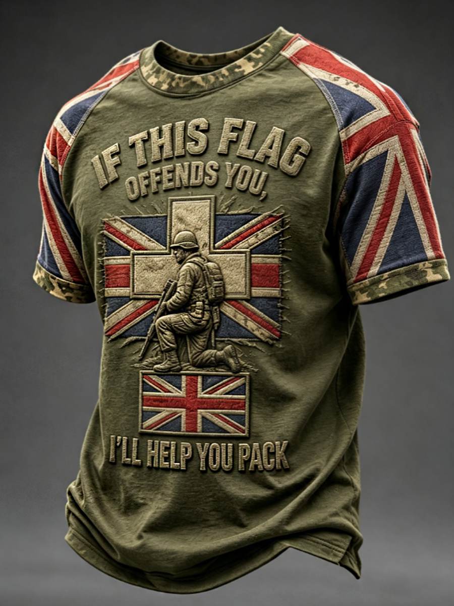 Men's IF THIS FLAG OFFENDS YOU I'LL HELP YOU PACK Tee