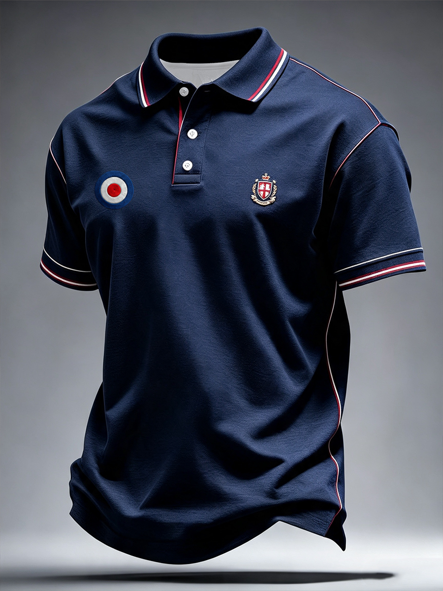 Men's Mods Culture UK Music Lover Business Style Printed polo shirt
