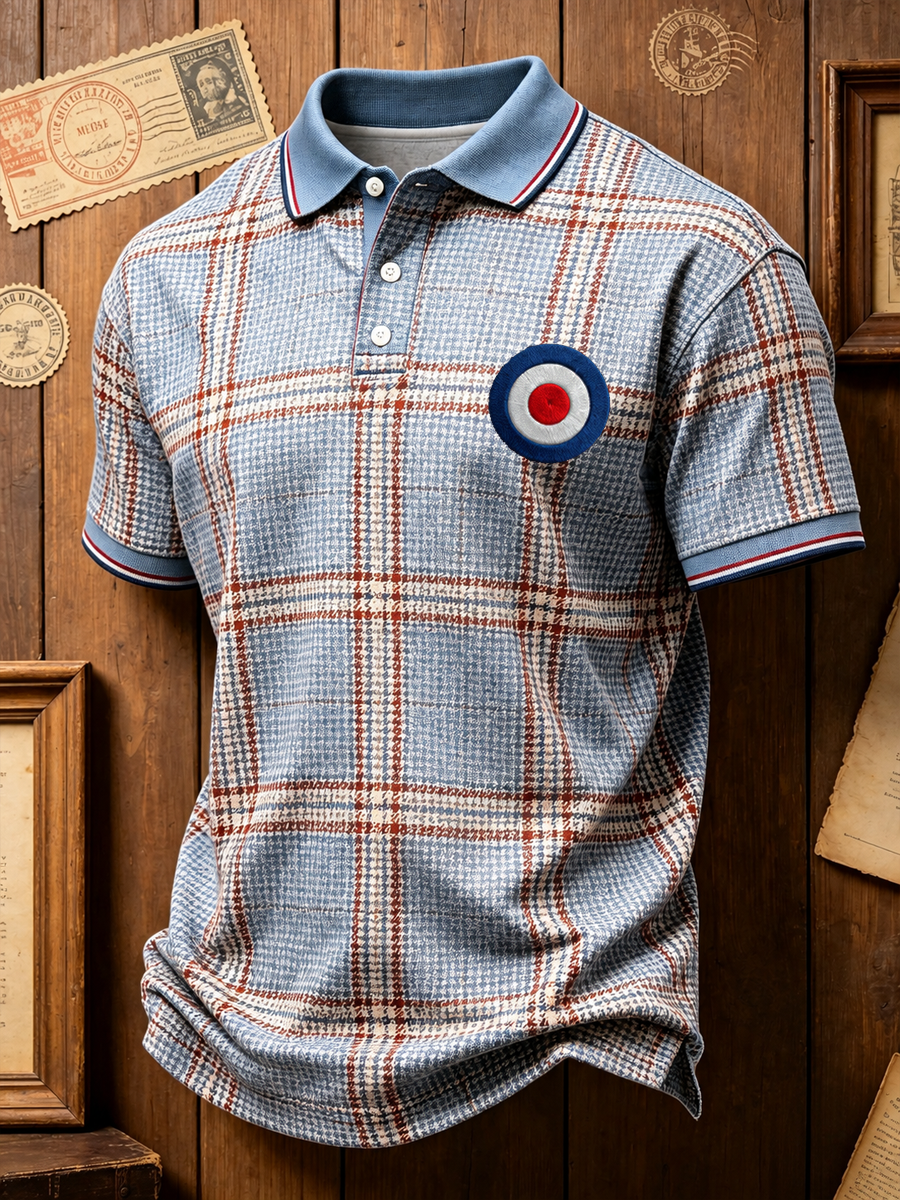 Men's Mods Culture UK Music Lover Business Style Printed polo shirt