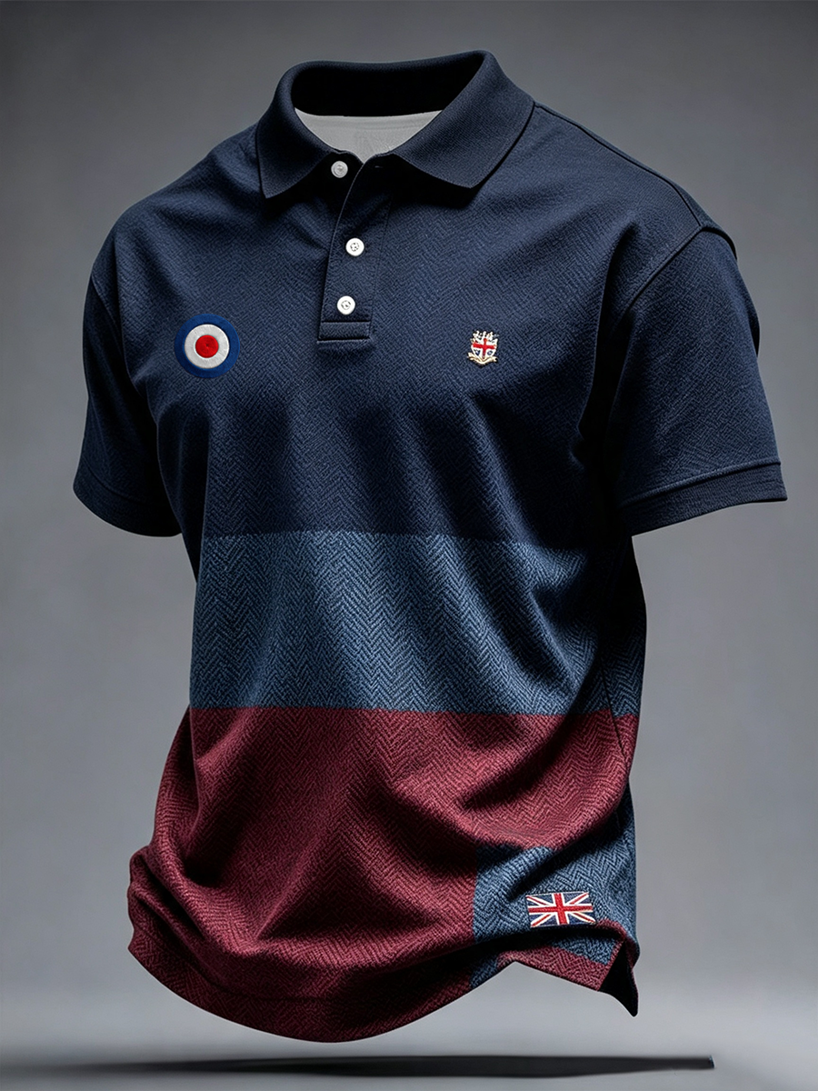 Men's Mods Culture UK Music Lover Business Style Printed polo shirt