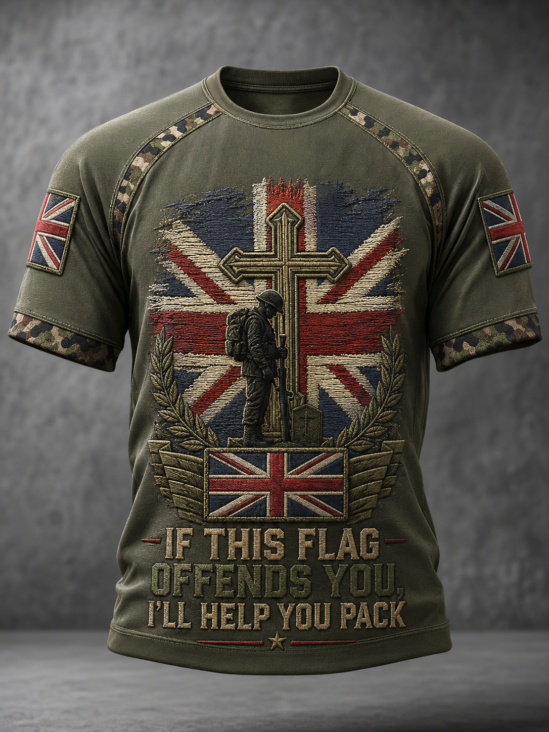 Men's IF THIS FLAG OFFENDS YOU I'LL HELP YOU PACK Tee