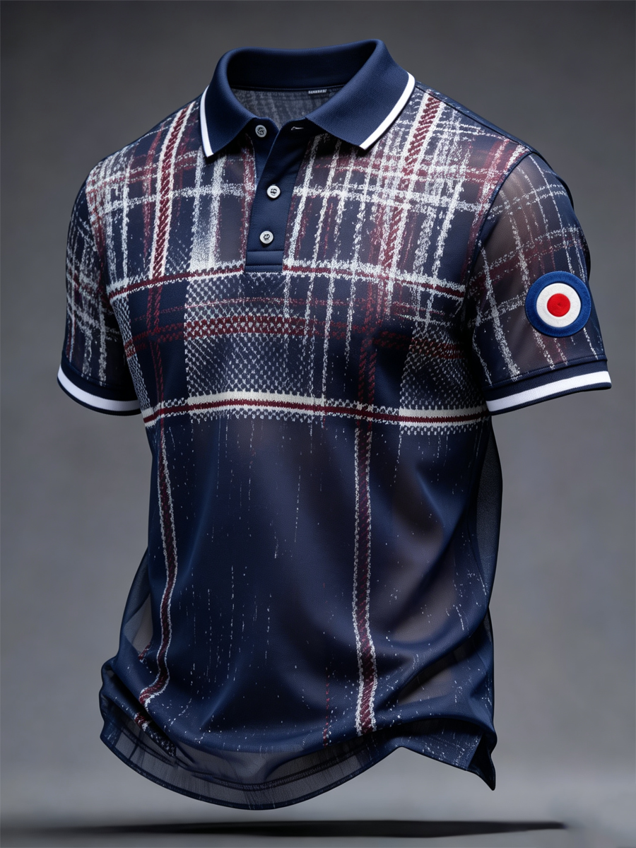 Men's Mods Culture UK Music Lover Business Style Printed polo shirt