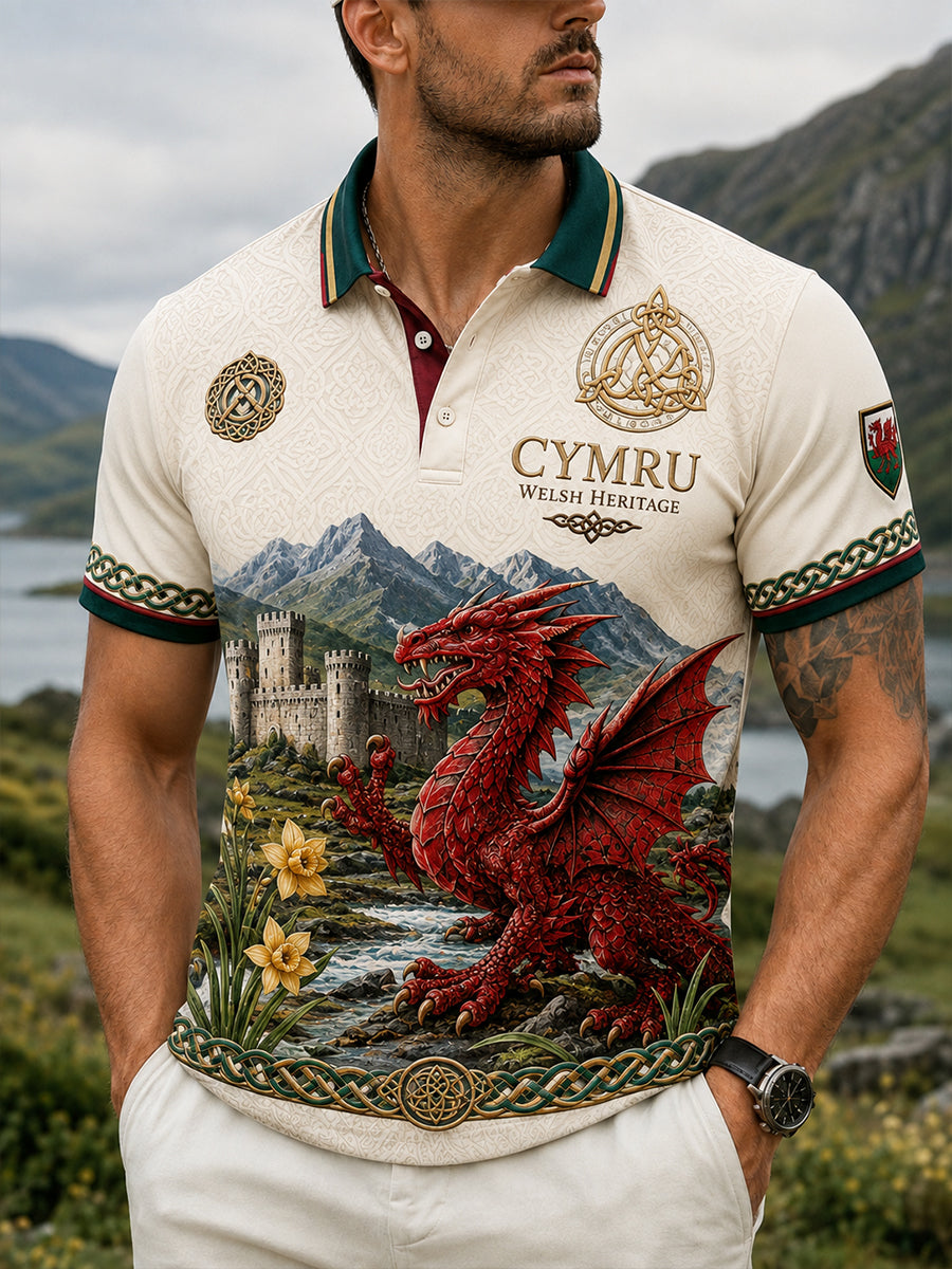Men's Wales Uk Short Sleeves T-Shirt