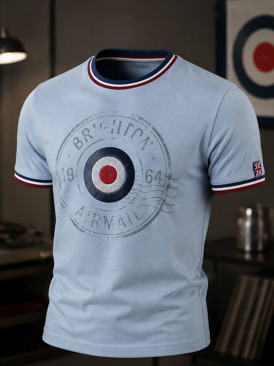 Men's Mods Culture UK Music Lover Business Style Printed short sleeves t-shirt