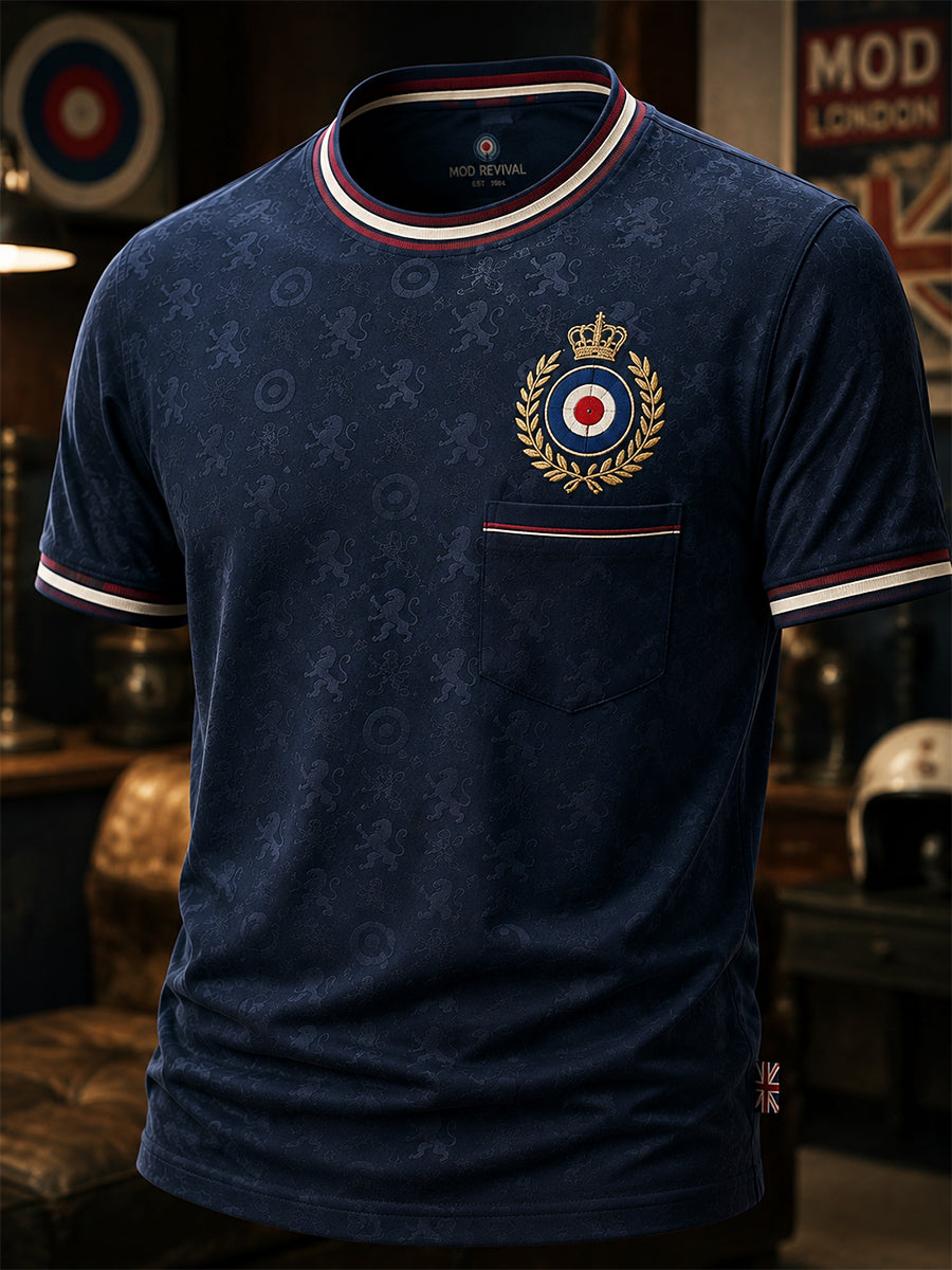 Men's Mods Culture UK Music Lover Business Style Printed short sleeves t-shirt