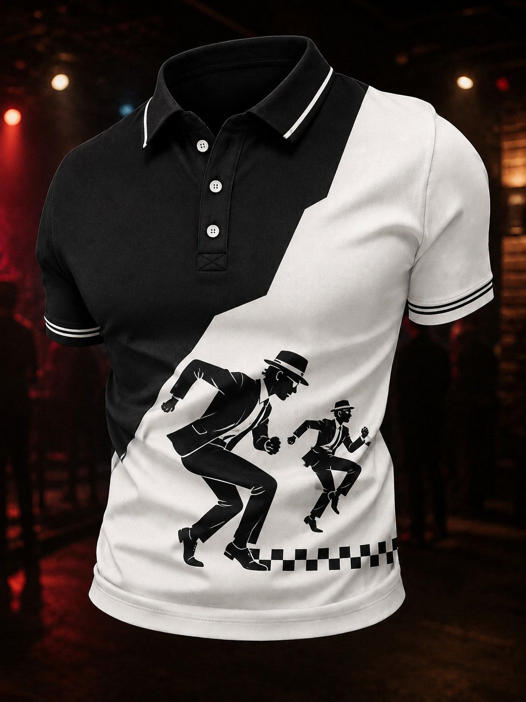 Men's Ska Revival Style Printed Shirt