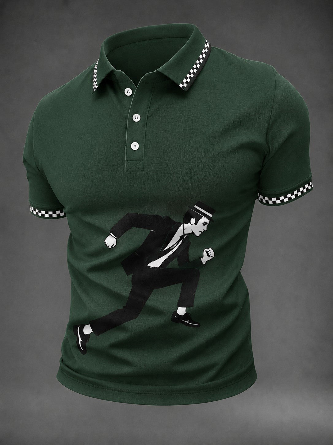 Men's Ska Revival Style Printed Shirt