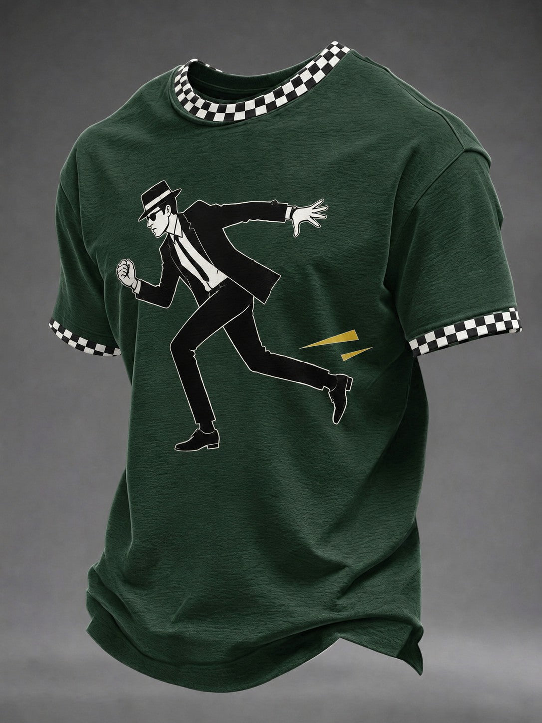Men's Ska Revival Style Printed T-shirt