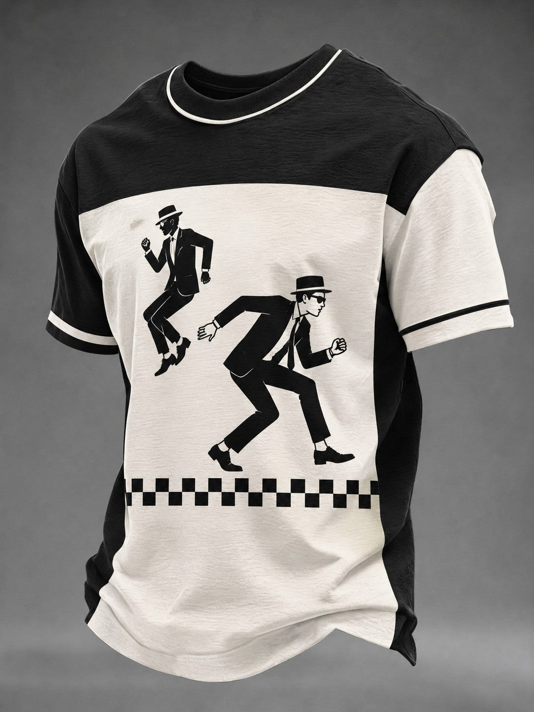 Men's Ska Revival Style Printed T-shirt