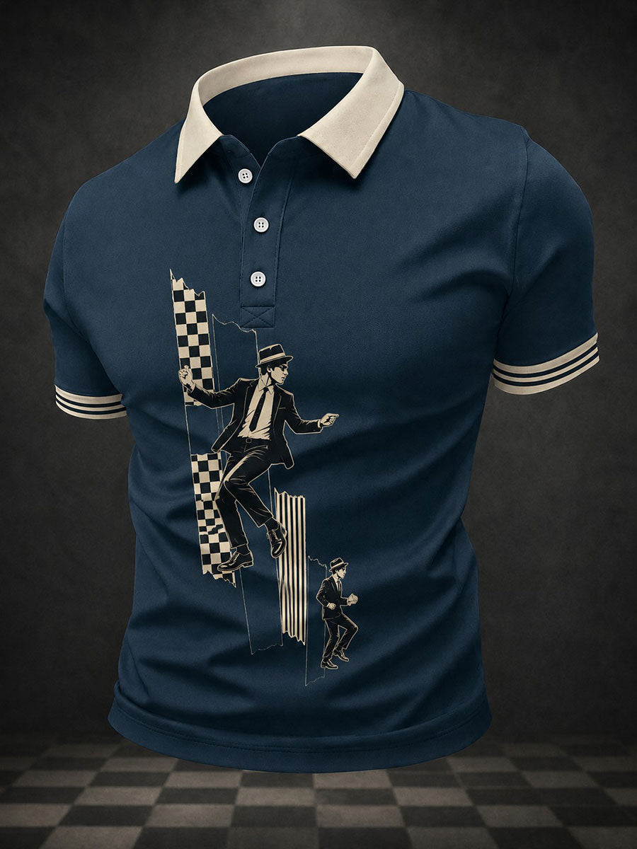 Men's Ska Revival Style Printed Shirt