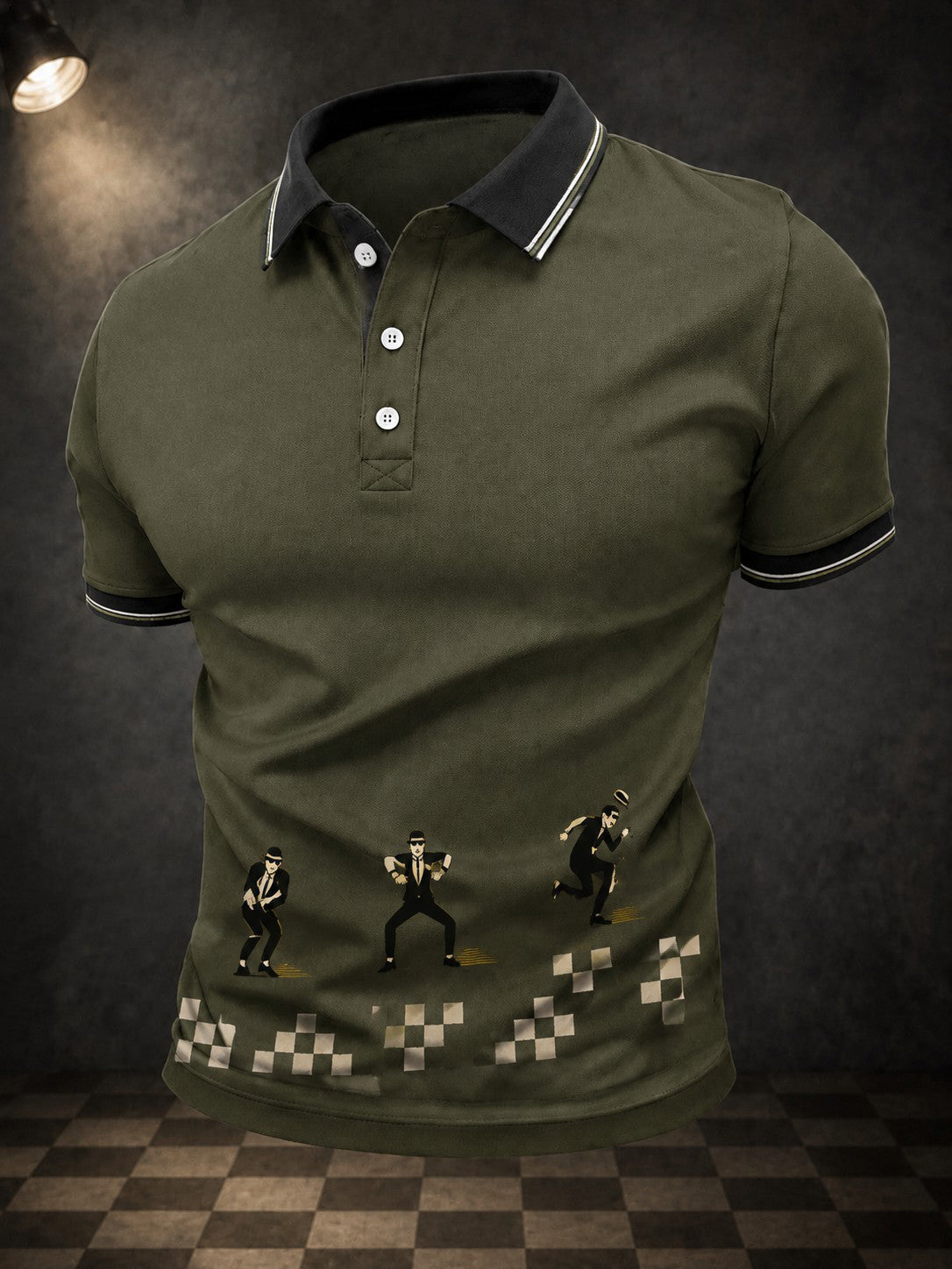 Men's Ska Revival Style Printed Shirt