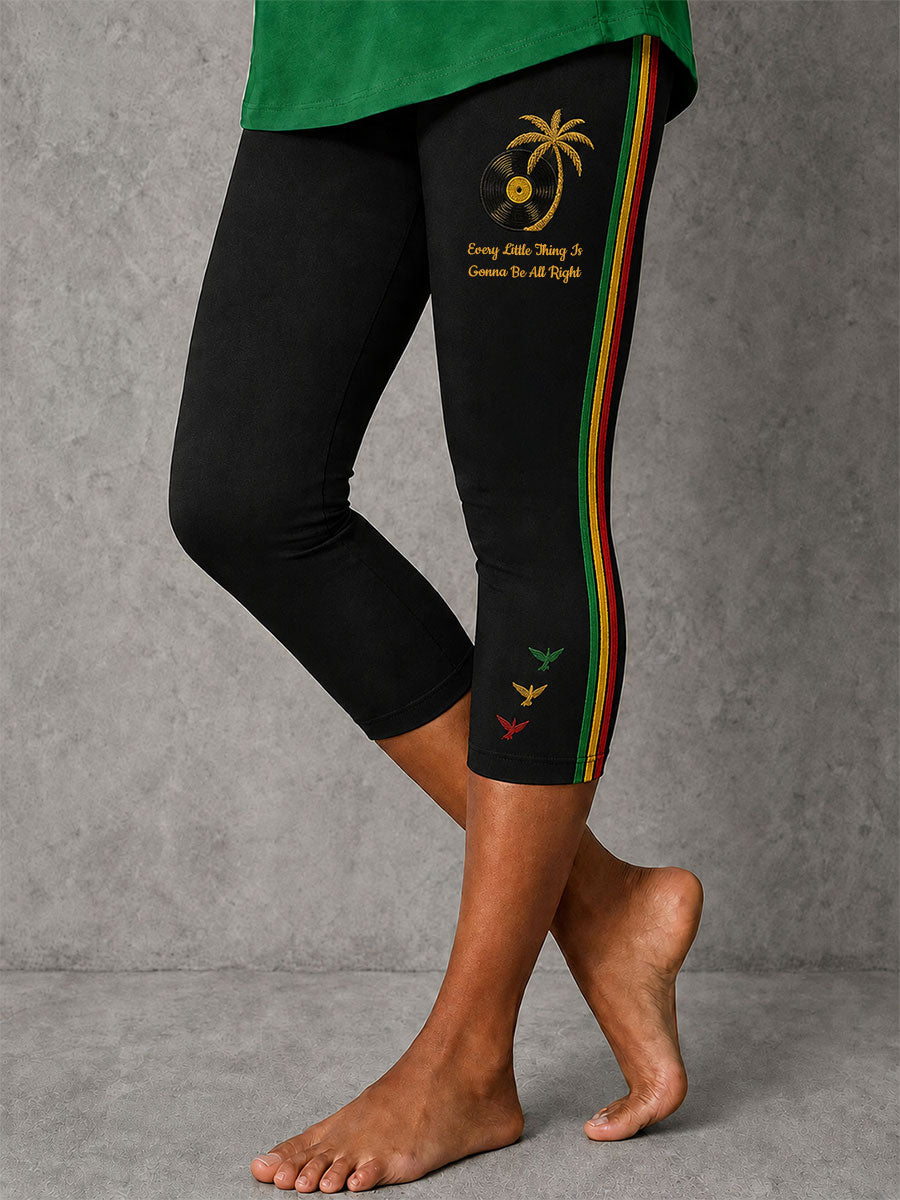 Women's Every Little Thing Is Gonna Be All Right Stretch Leggings