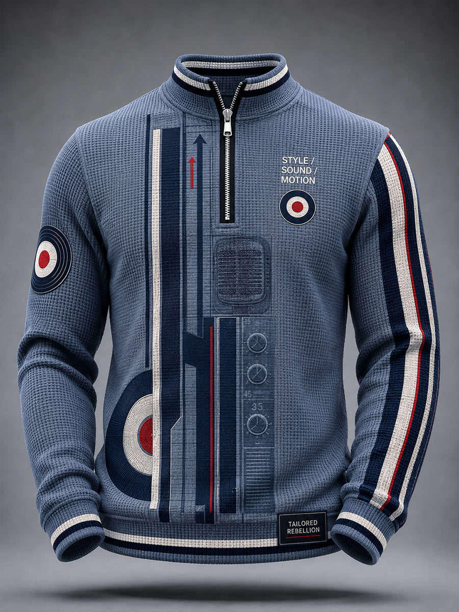 Men's Paul Weller And British Mod Culture Waffle Long Sleeve T-Shirt