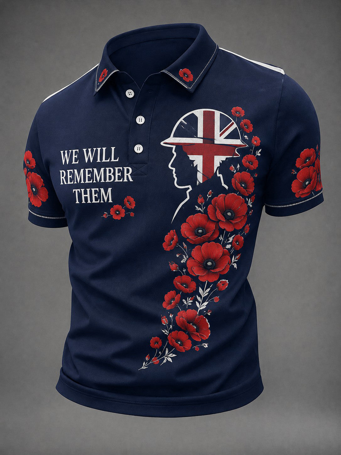 Men's WE WILL REMEMBER THEM Printed Shirt