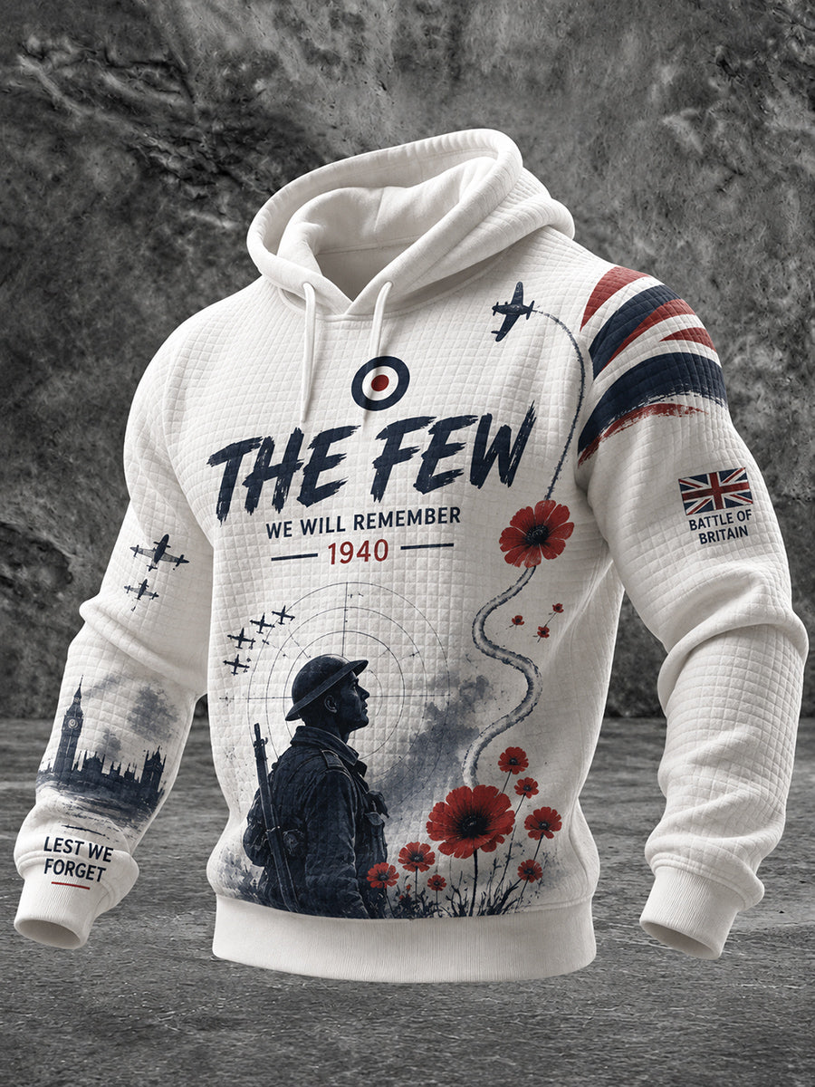 Men's Nostalgic Remembrance Day Patterned Sweatshirt