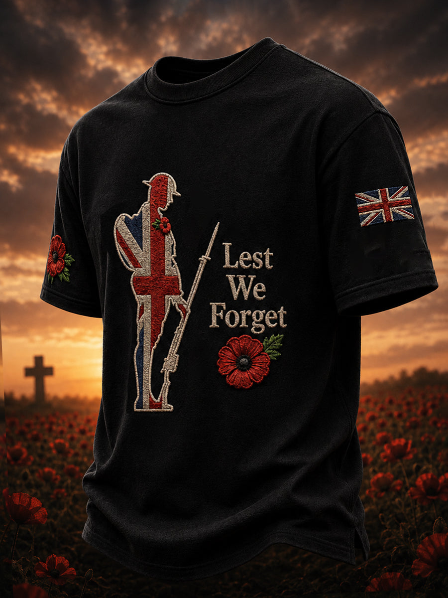 Men's Remembrance Day Printed T-shirt