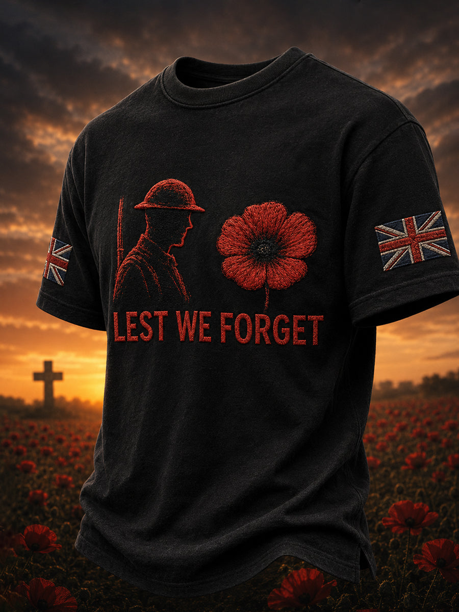 Men's Remembrance Day Printed T-shirt