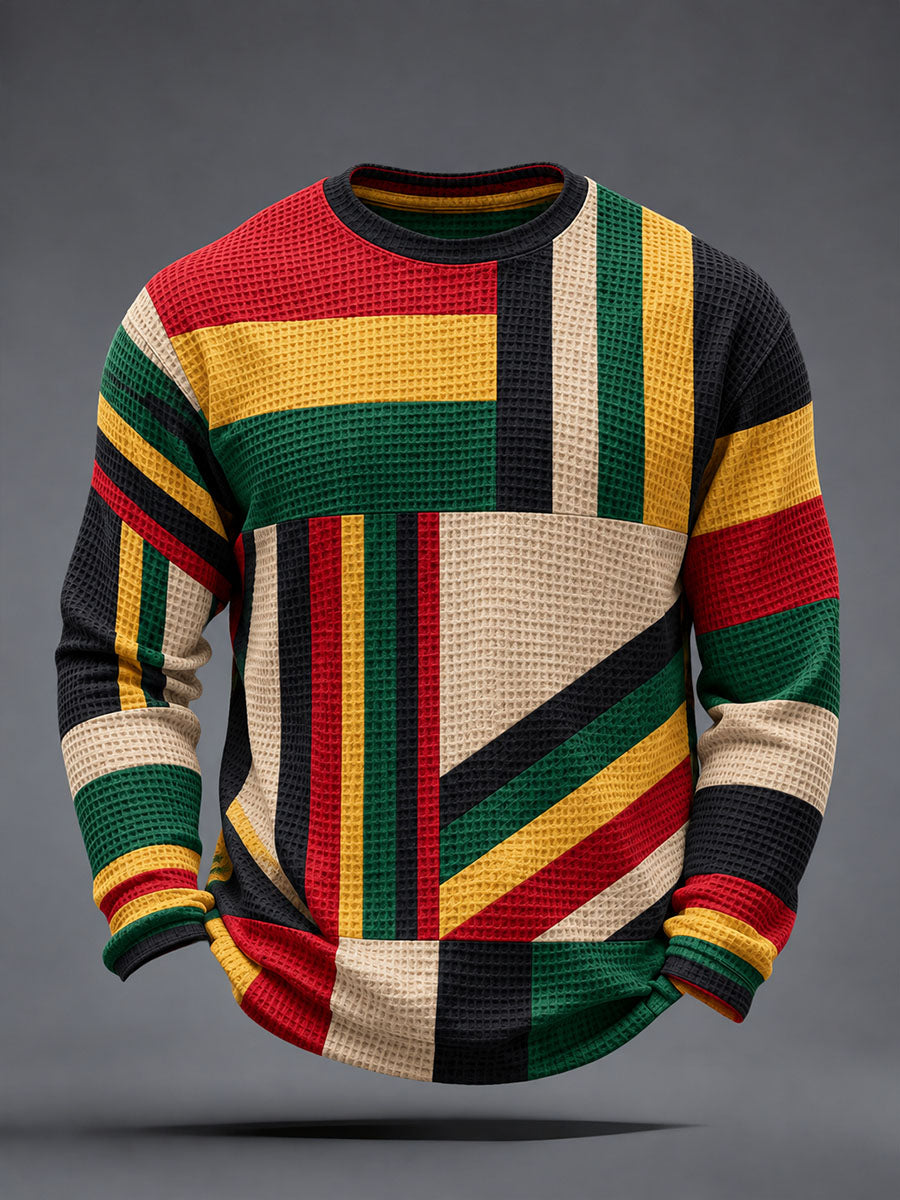 Men's Reggae Inspired Waffle Top