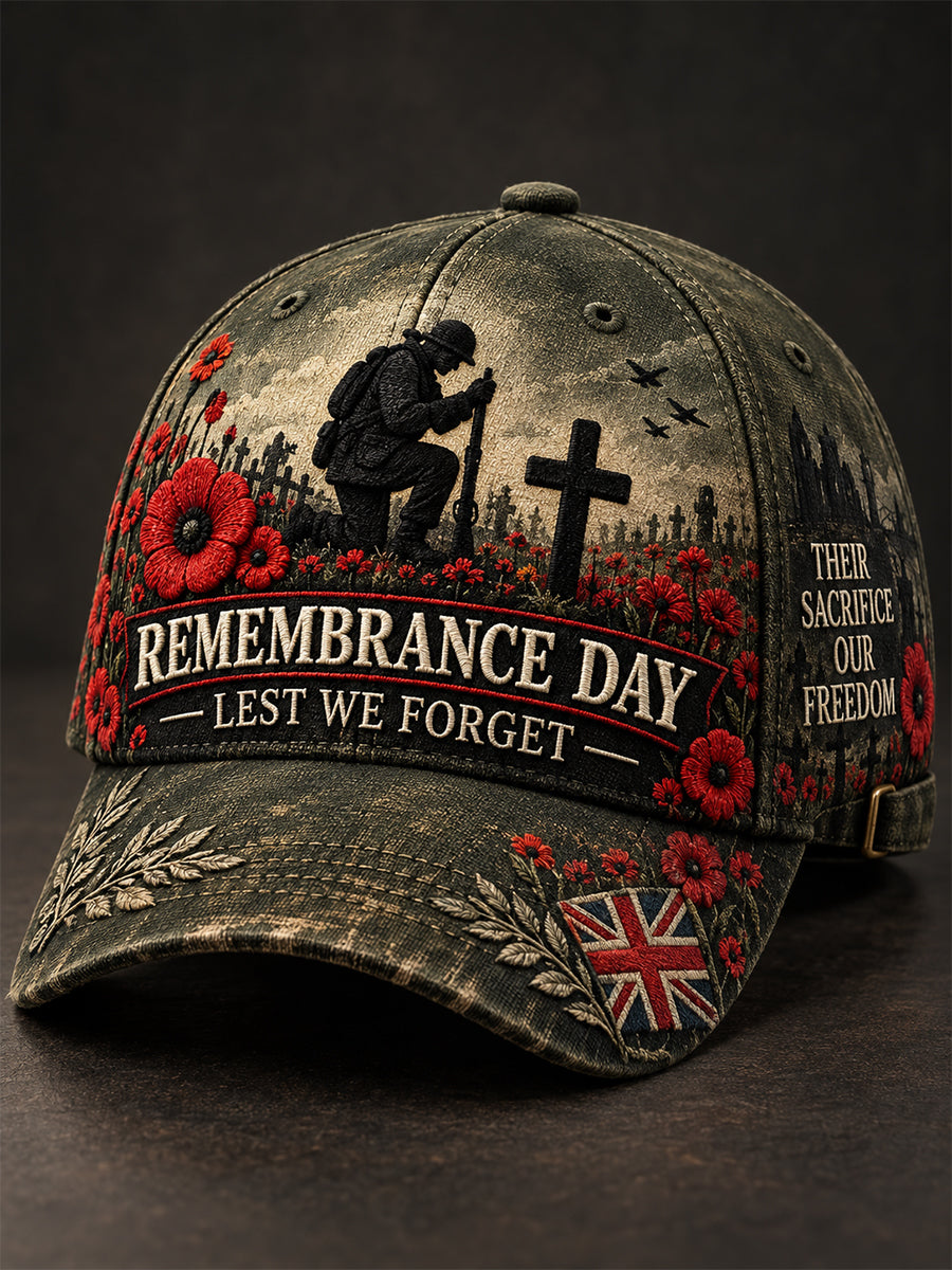 Unisex Remembrance Day Lest We Forget Hat